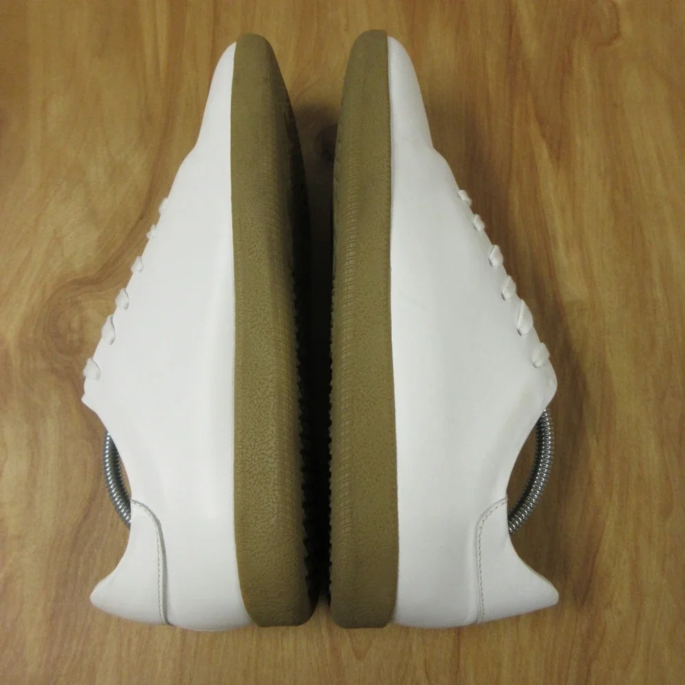 BECKETT SIMONON Geller White Leather Gum Sole Sneakers Mens‎ 11 Minimalist Shoes
